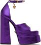 Versace Purple Medusa Aevitas Platform Heeled Sandals - Thumbnail 1