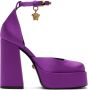Versace Purple Medusa Aevitas Platform Heels - Thumbnail 1