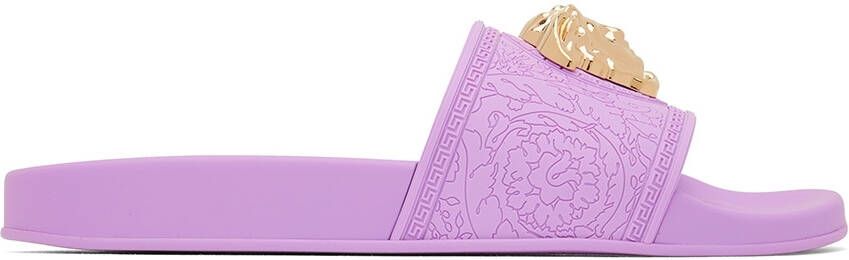 Versace Purple Palazzo Slides