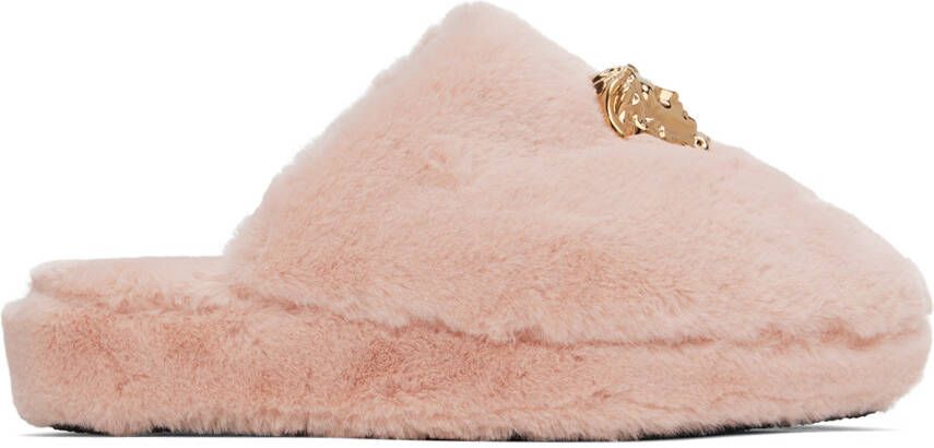 Versace Underwear Pink 'La Medusa' Slippers