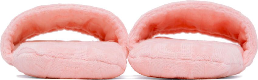 Versace Underwear Pink Jacquard Slippers - Picture 3