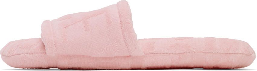 Versace Underwear Pink Jacquard Slippers - Picture 5