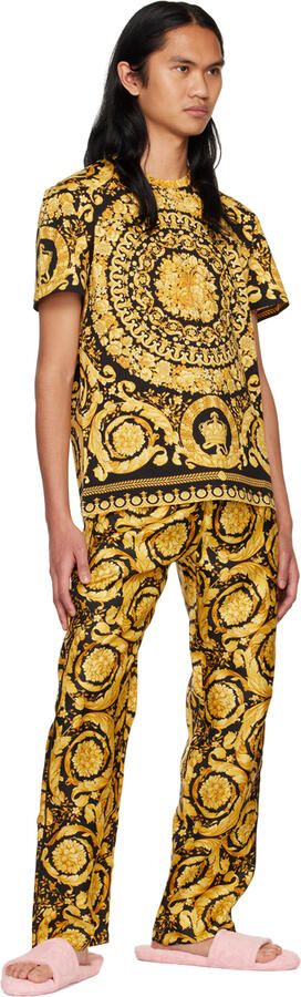 Versace Underwear Pink Jacquard Slippers - Picture 2