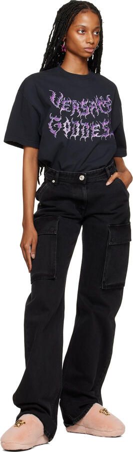 Versace Underwear Pink 'La Medusa' Slippers - Picture 4