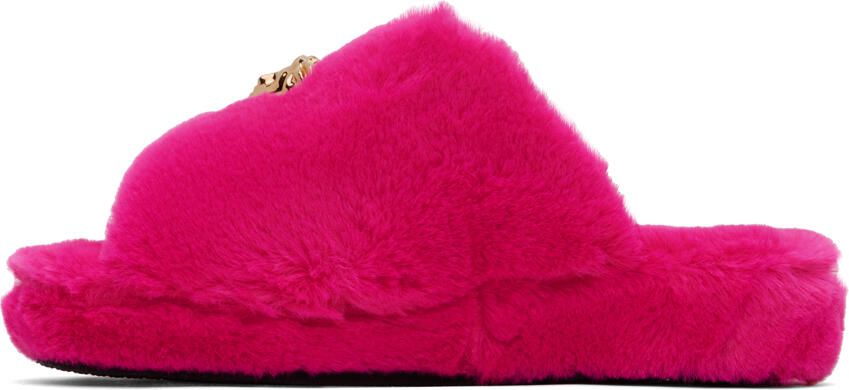 Versace Underwear Pink 'La Medusa' Slippers - Picture 3