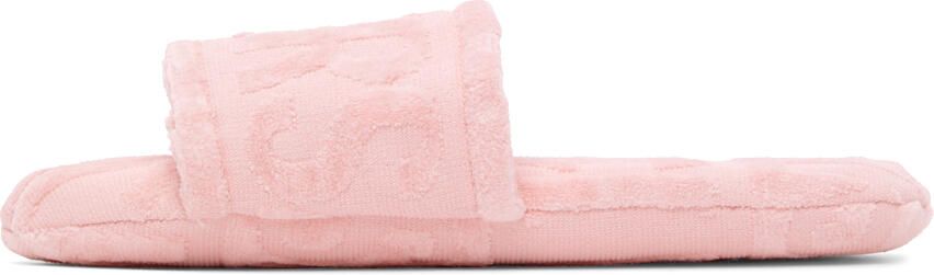 Versace Underwear Pink Logo Slippers - Picture 3