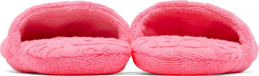 Versace Underwear Pink Polka Dot Slippers - Picture 3