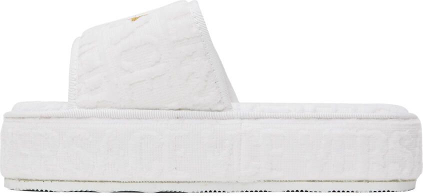 Versace Underwear White Medusa Slippers - Picture 3