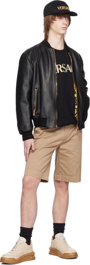 Versace Beige Greca Odissea Sneakers - Picture 4