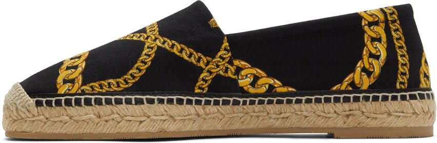 Versace Black Canvas Espadrilles - Picture 4
