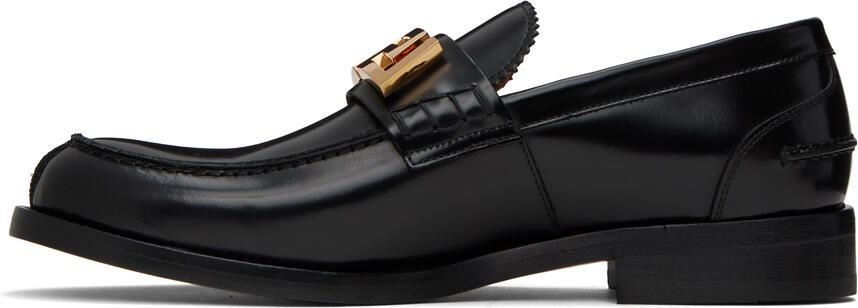 Versace Black Greca Loafers - Picture 3