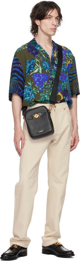 Versace Black Greca Loafers - Picture 6