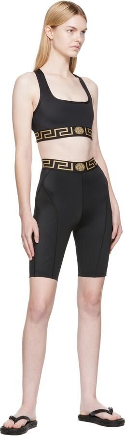 Versace Black Greca Sandals - Picture 3