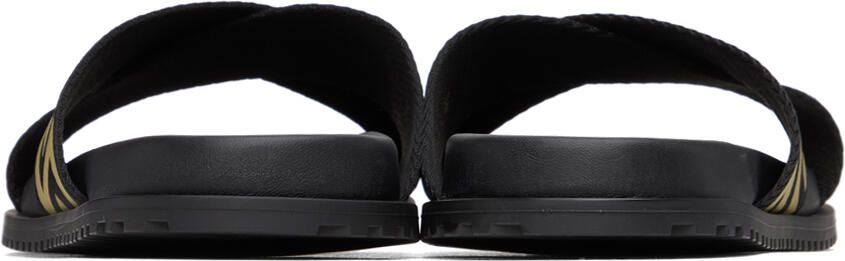 Versace Black Greca Sandals