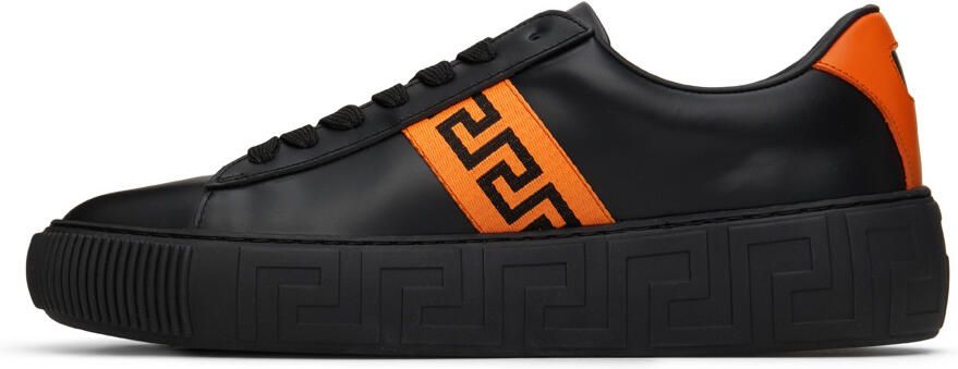 Versace Black Greca Sneakers - Picture 4