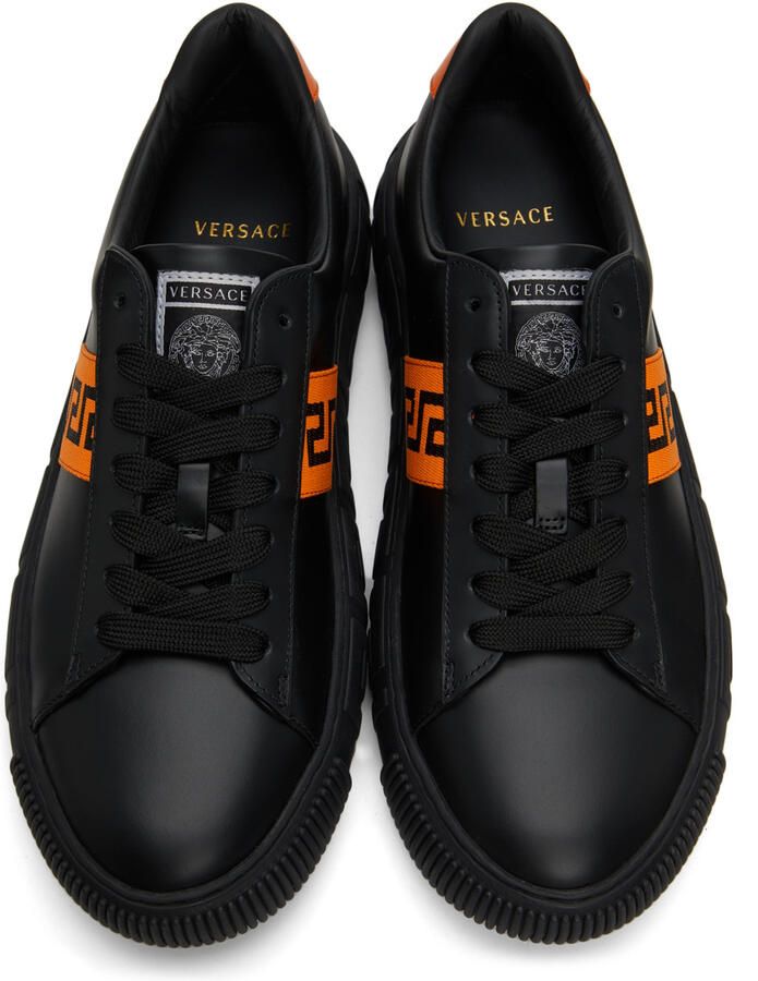 Versace Black Greca Sneakers