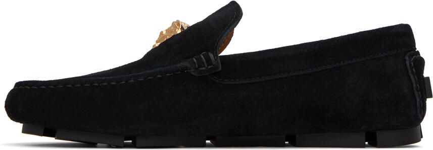 Versace Black 'La Medusa' Loafers - Picture 4