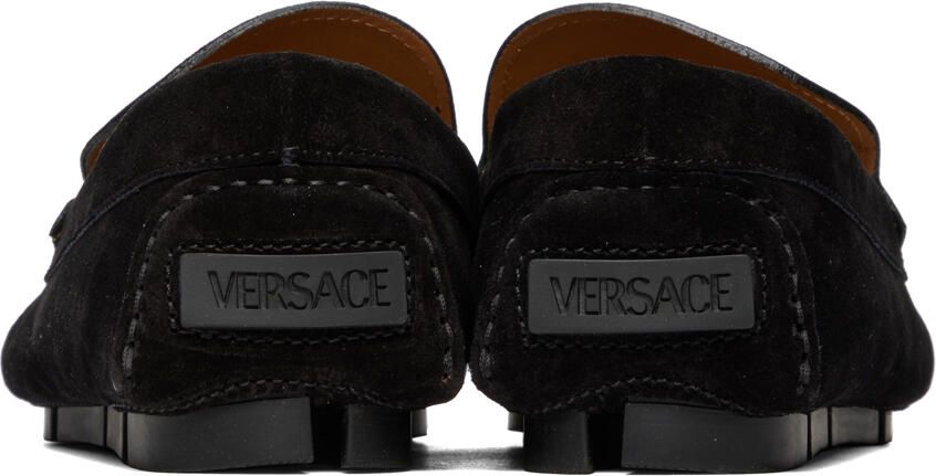 Versace Black 'La Medusa' Loafers