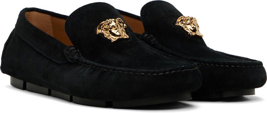 Versace Black 'La Medusa' Loafers - Picture 2