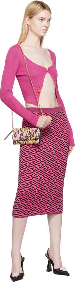 Versace Black 'La Medusa' Slingback Heels - Picture 4