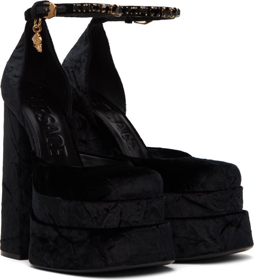 Versace Black Medusa Aevitas Heels