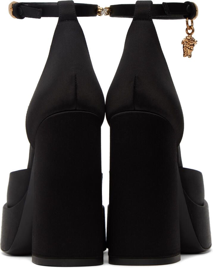Versace Black Medusa Aevitas Platform Heels - Picture 3
