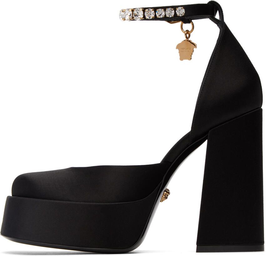 Versace Black Medusa Aevitas Platform Heels - Picture 2