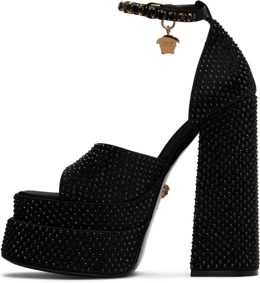 Versace Black Medusa Aevitas Platform Sandals - Picture 2