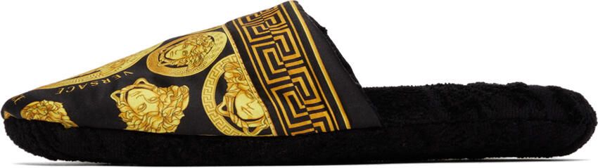 Versace Black Medusa Amplified Slippers - Picture 4