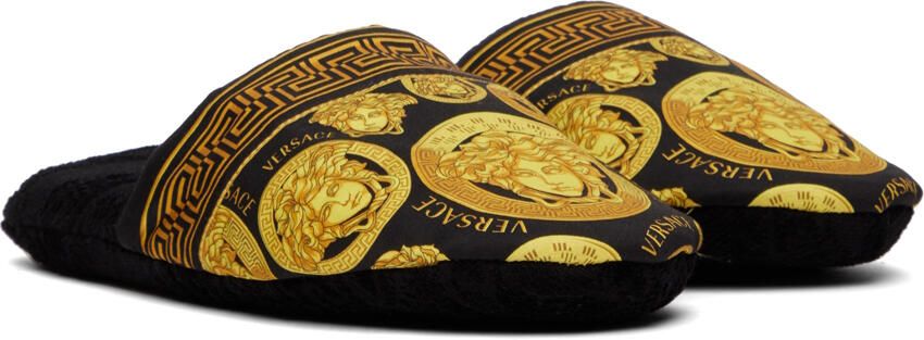 Versace Black Medusa Amplified Slippers - Picture 2