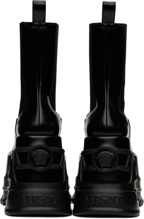 Versace Black Medusa Anthem Boots - Picture 4