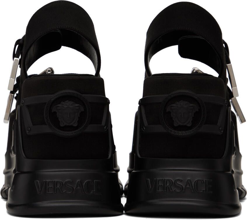 Versace Black Medusa Anthem Platform Sandals