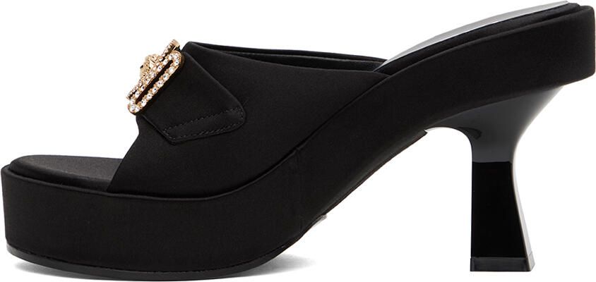 Versace Black Medusa Biggie Crystal Mules - Picture 3