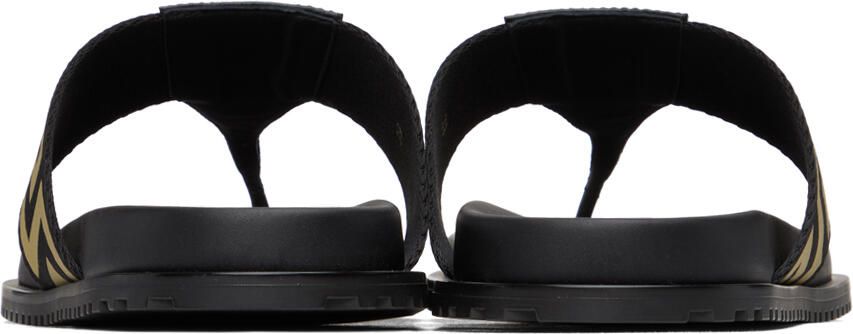 Versace Black Medusa Greca Sandals