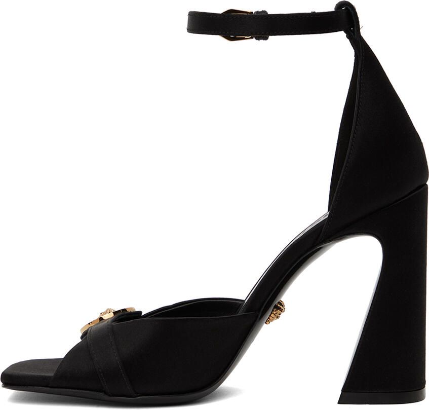 Versace Black Medusa Heeled Sandals - Picture 3