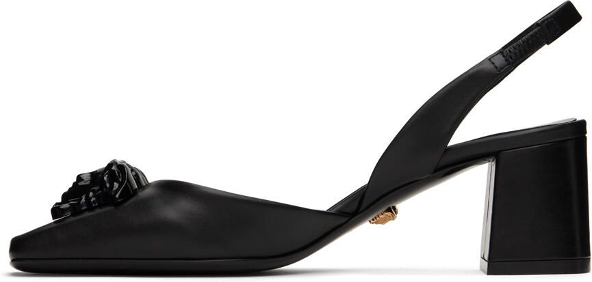 Versace Black Medusa Heels - Picture 3
