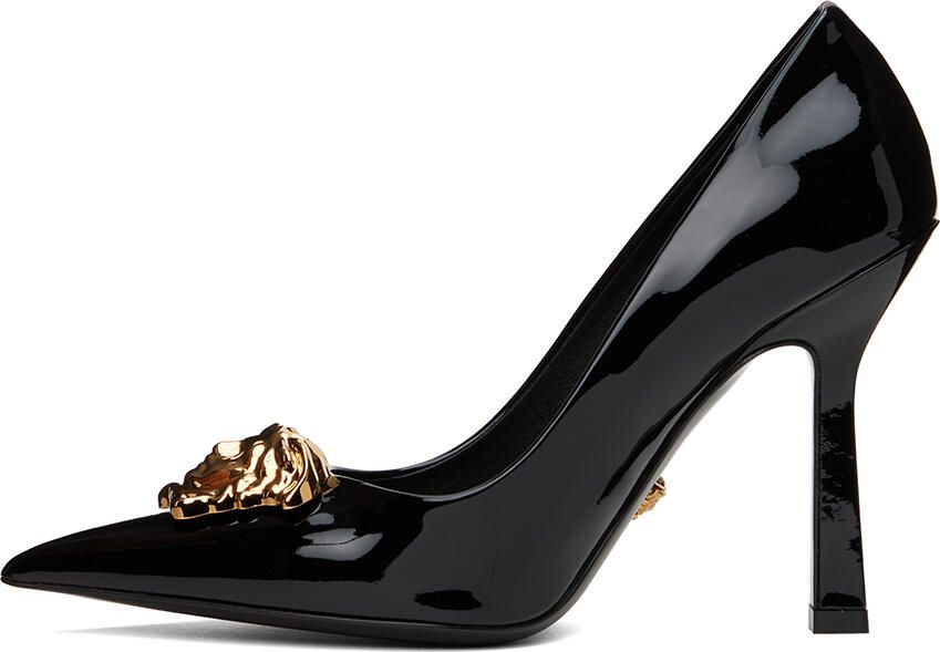 Versace Black Medusa Heels - Picture 3