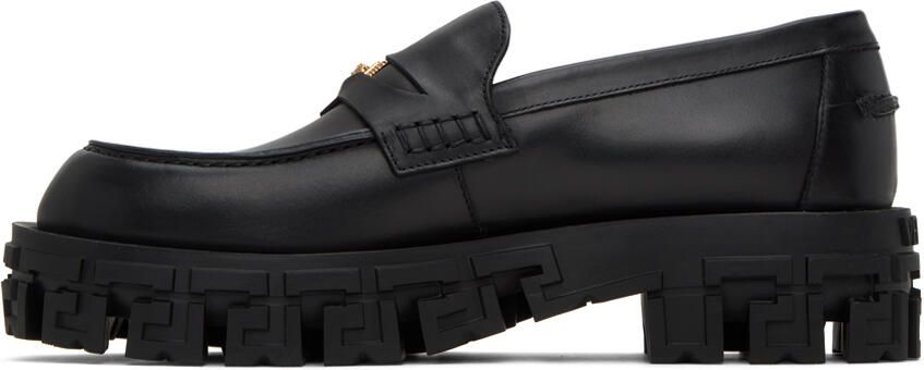 Versace Black Medusa Loafers - Picture 4