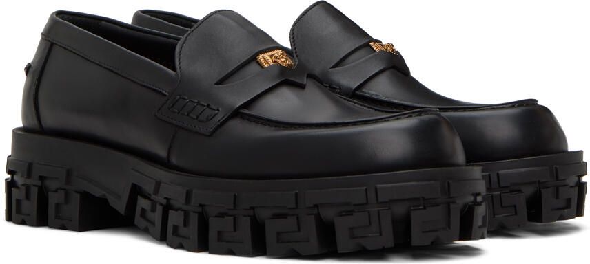 Versace Black Medusa Loafers - Picture 2