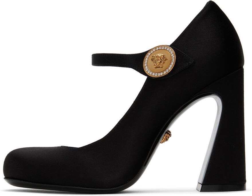 Versace Black Medusa Mary Jane Heels - Picture 3