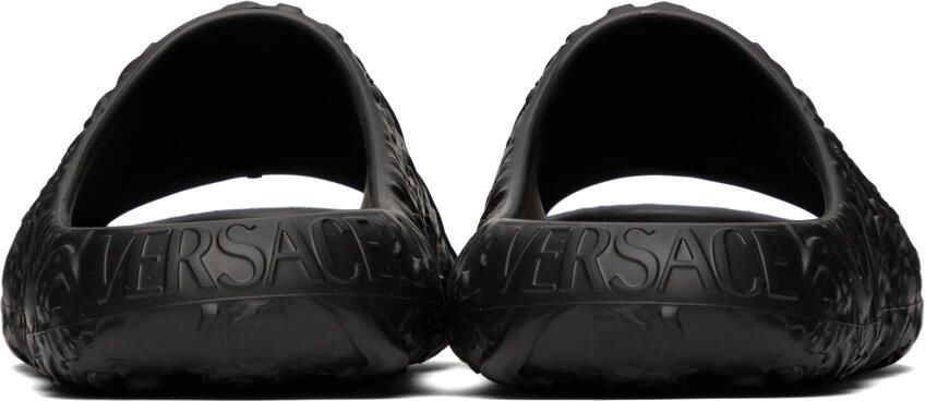Versace Black Medusa Slides