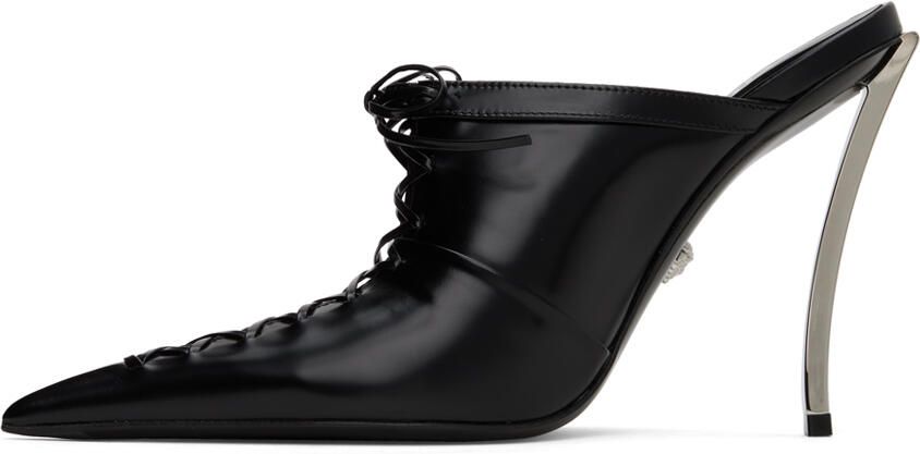 Versace Black Pin-Point Heels - Picture 3