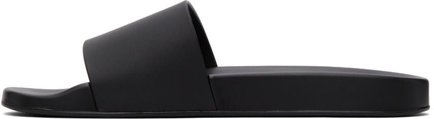 Versace Black Smiling Medusa Slip-On Sandals - Picture 4