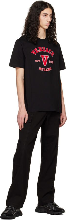 Versace Black Studded Trigreca Sneakers - Picture 4