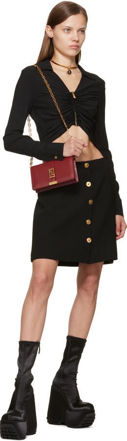 Versace Black Triplatform Boots - Picture 4