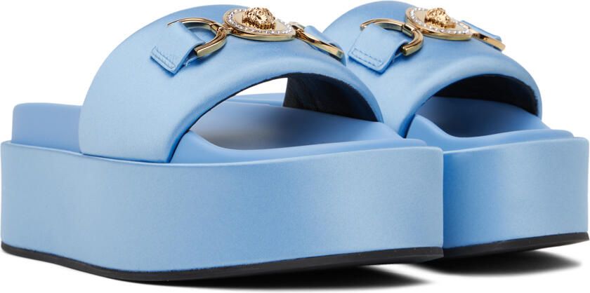 Versace Blue Medusa Biggie Sandals - Picture 2