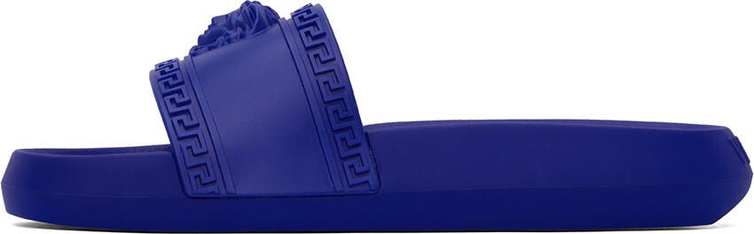 Versace Blue Palazzo Slides - Picture 3