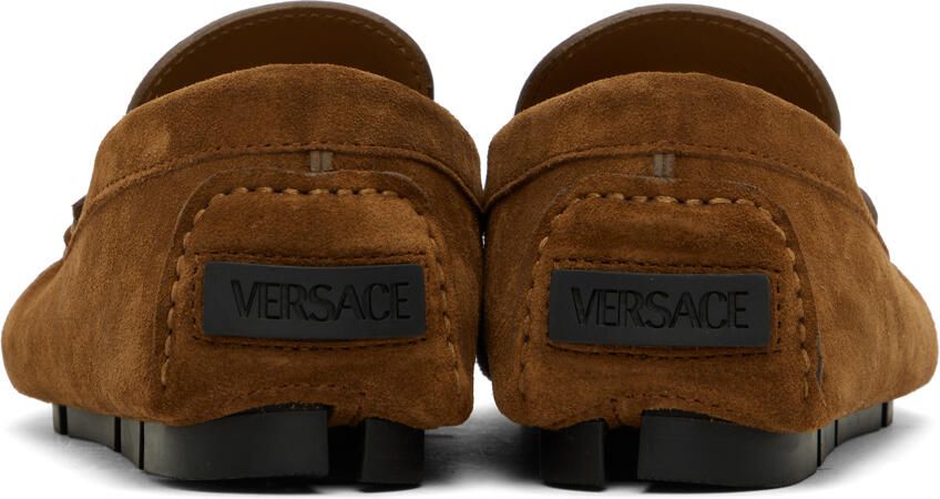 Versace Brown 'La Medusa' Loafers