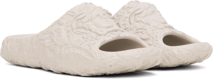 Versace Gray Medusa Dimension Slides - Picture 2