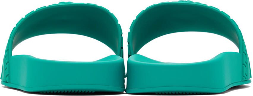 Versace Green Palazzo Slides